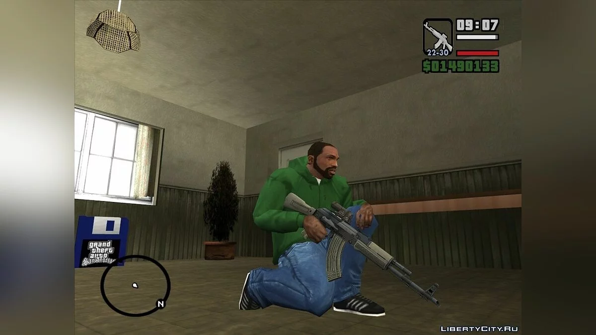AK-103 with three types of textures / GTA San Andreas
