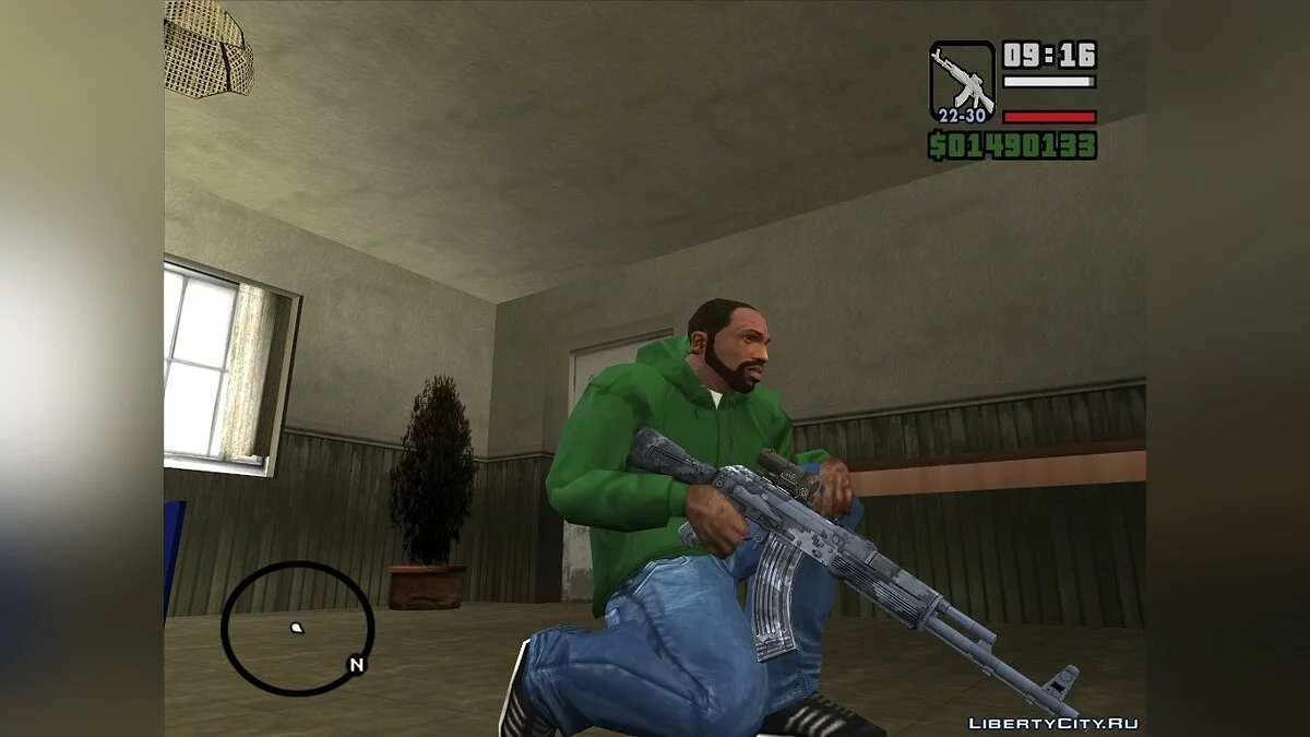 AK-103 with three types of textures / GTA San Andreas