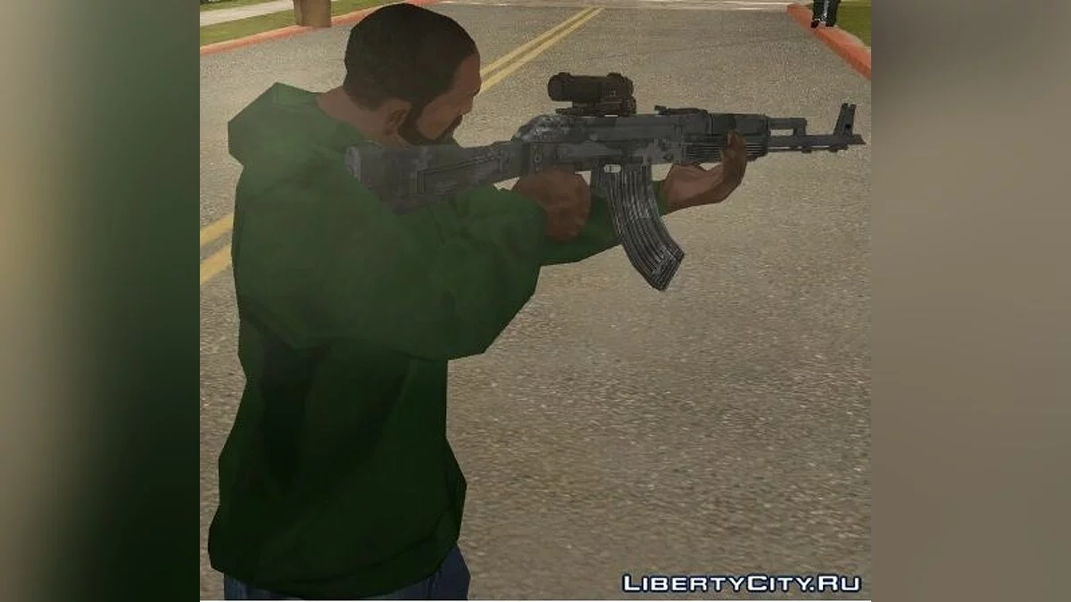 AK-103 with three types of textures / GTA San Andreas