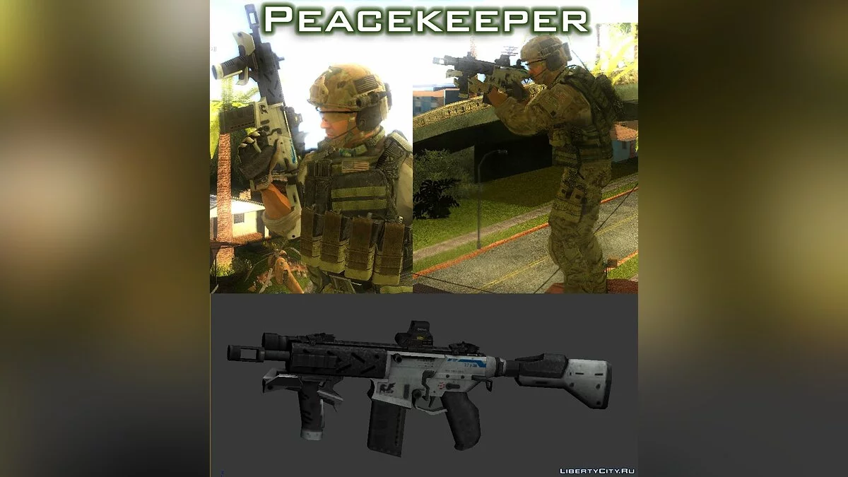 [REL] Black Ops II Peacekeeper + Animasi Penembakan Foregrip / GTA San Andreas