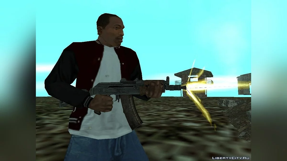 AKM, AKS74u, AK47c / GTA San Andreas