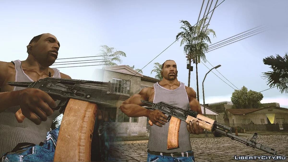 Weapons: AKs74 (ak47) / GTA San Andreas