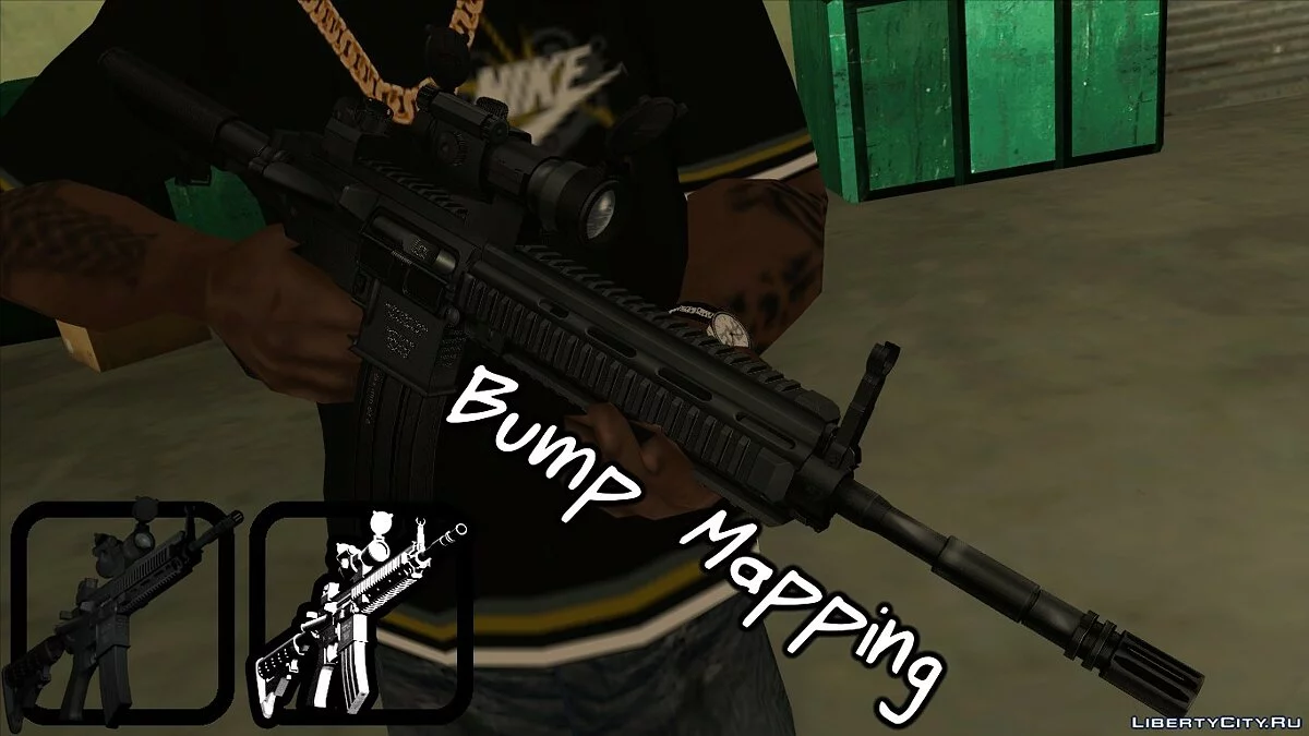 HK416 (Bump mapping) / GTA San Andreas