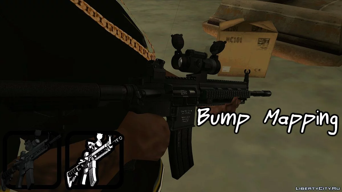 HK416 (Bump mapping) / GTA San Andreas