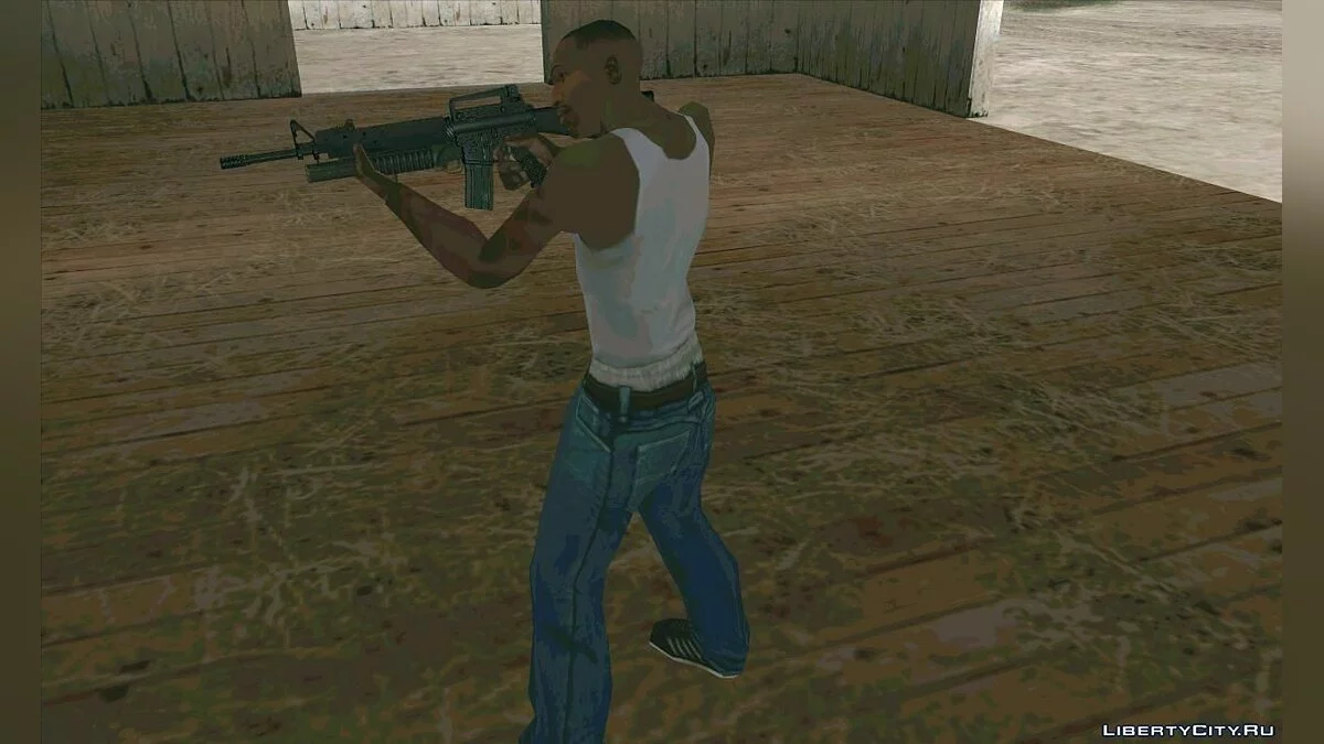 M16a4 with M203 grenade launcher / GTA San Andreas