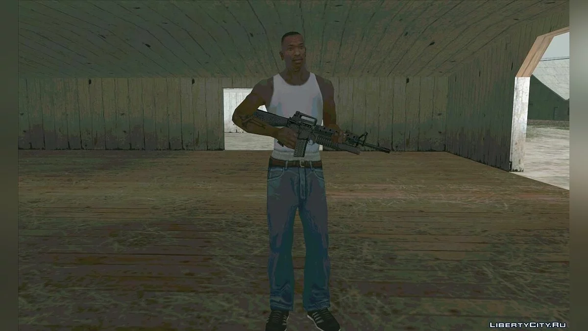 M16a4 with M203 grenade launcher / GTA San Andreas