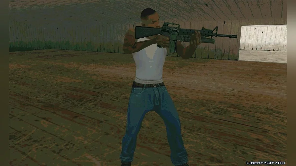 M16a4 with M203 grenade launcher / GTA San Andreas