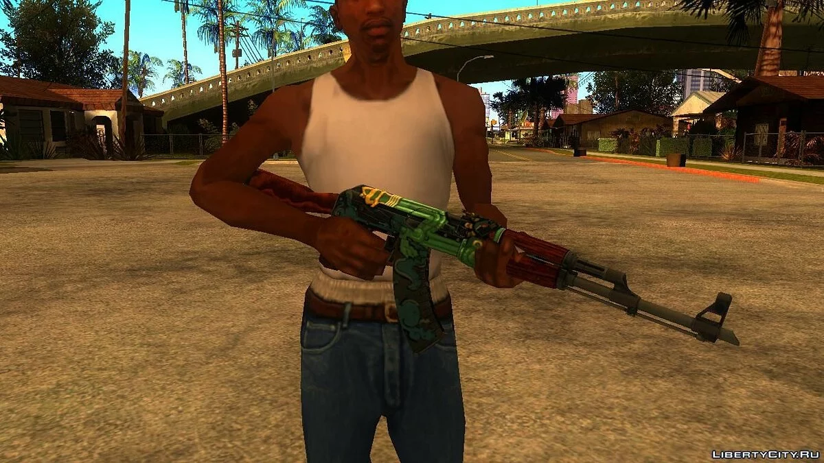 AK-47 Fire Serpent / جي تي إيه سان أندرياس