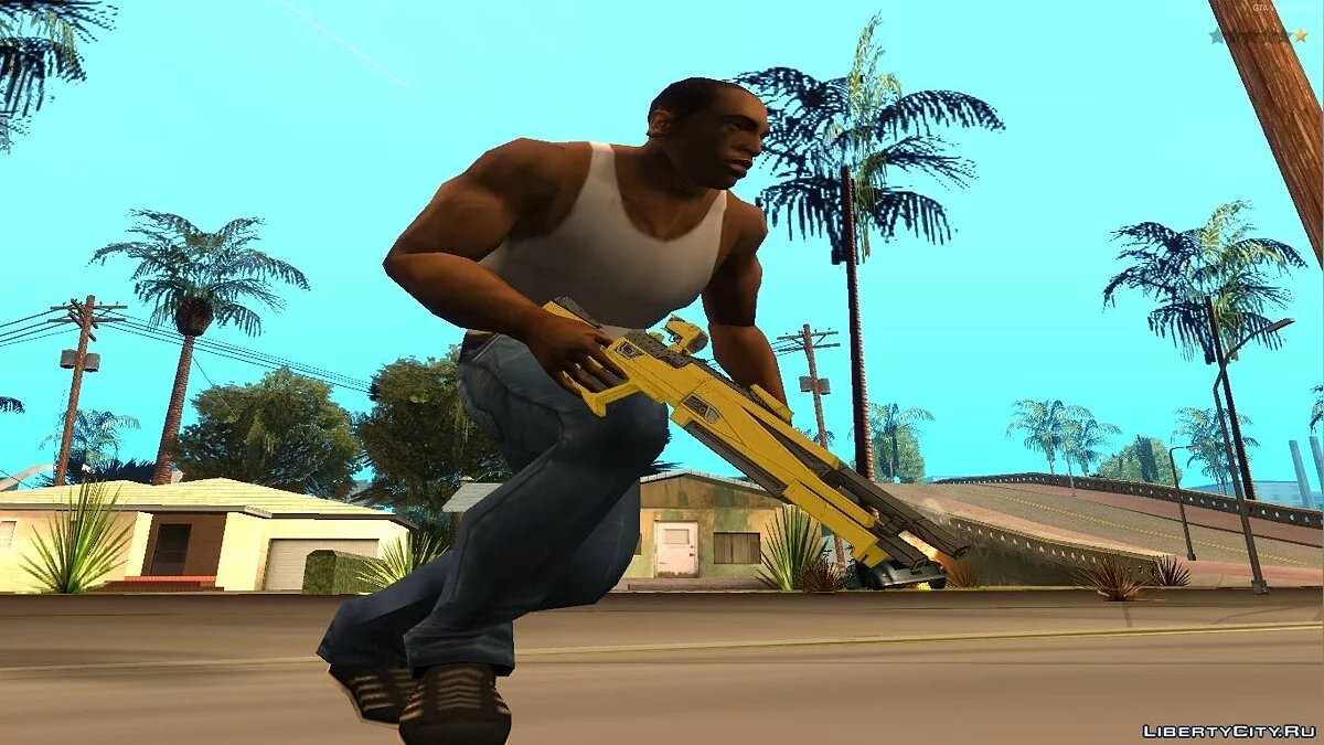 Hyperion shotgun из Borderlands. / GTA San Andreas