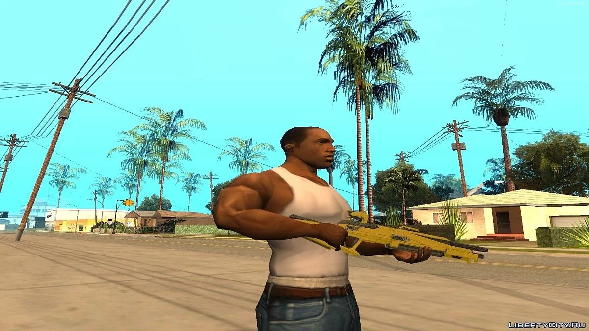 Hyperion shotgun из Borderlands. / GTA San Andreas