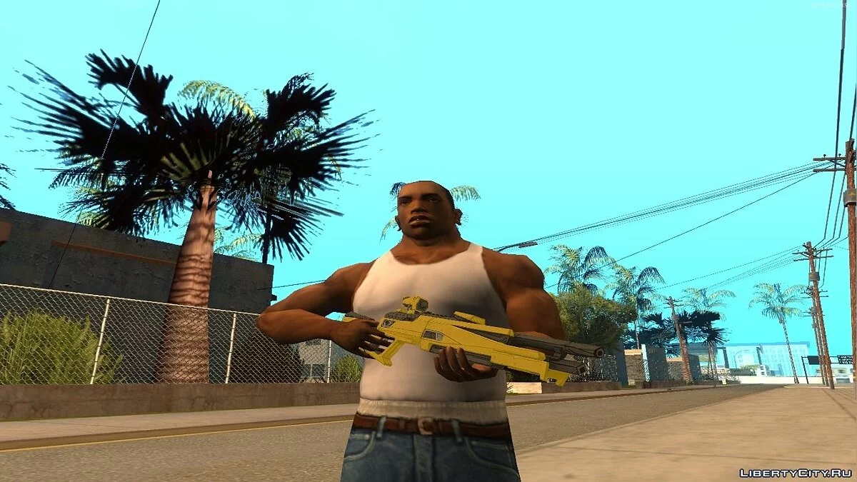 Hyperion shotgun из Borderlands. / GTA San Andreas