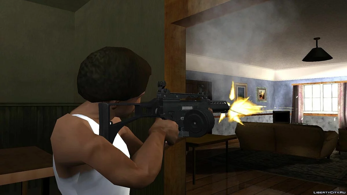 HK MG36 de Battlefield: Hardline / GTA San Andreas