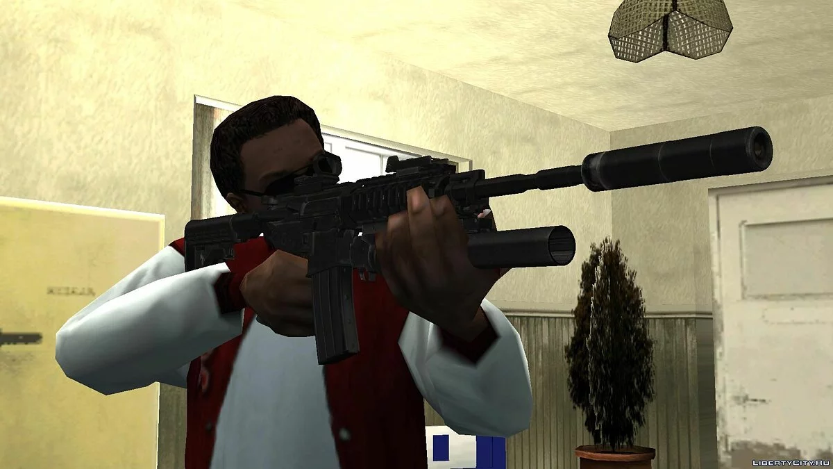 M4A1 SOPMOD From Call of Duty Modern Warfare Remastered / GTA San Andreas