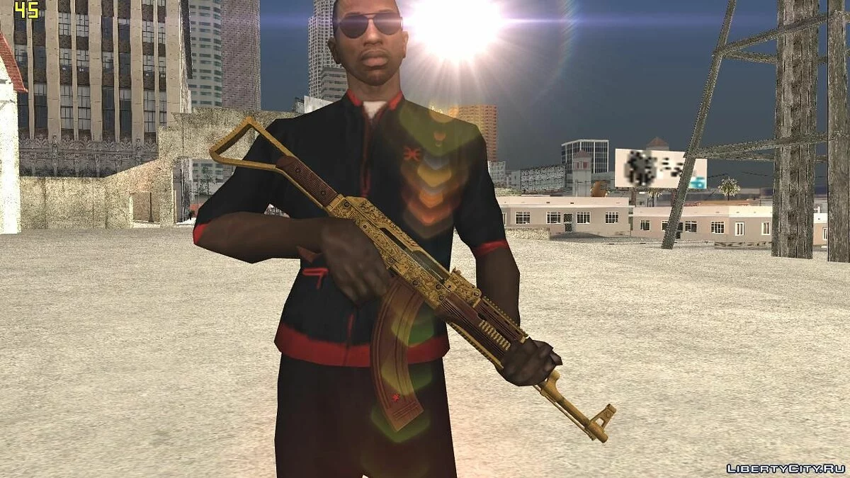 GTA V Assault Rifle (Camuflaje de lujo) / GTA San Andreas