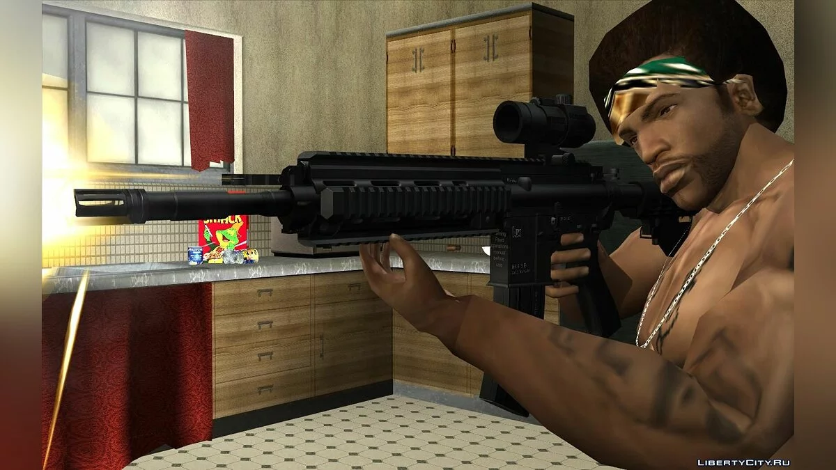 HK-416 with Aimpoint / GTA San Andreas