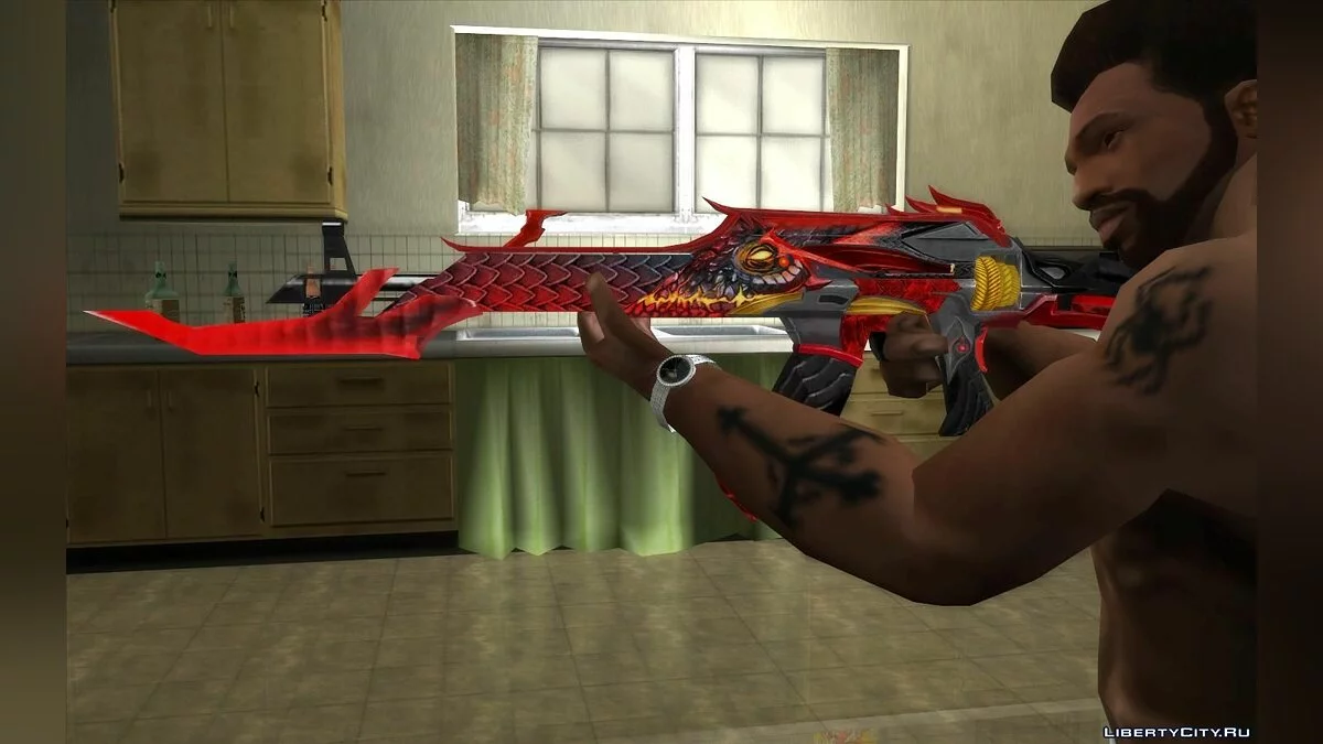 AK47 Unicorn - Fire / GTA San Andreas