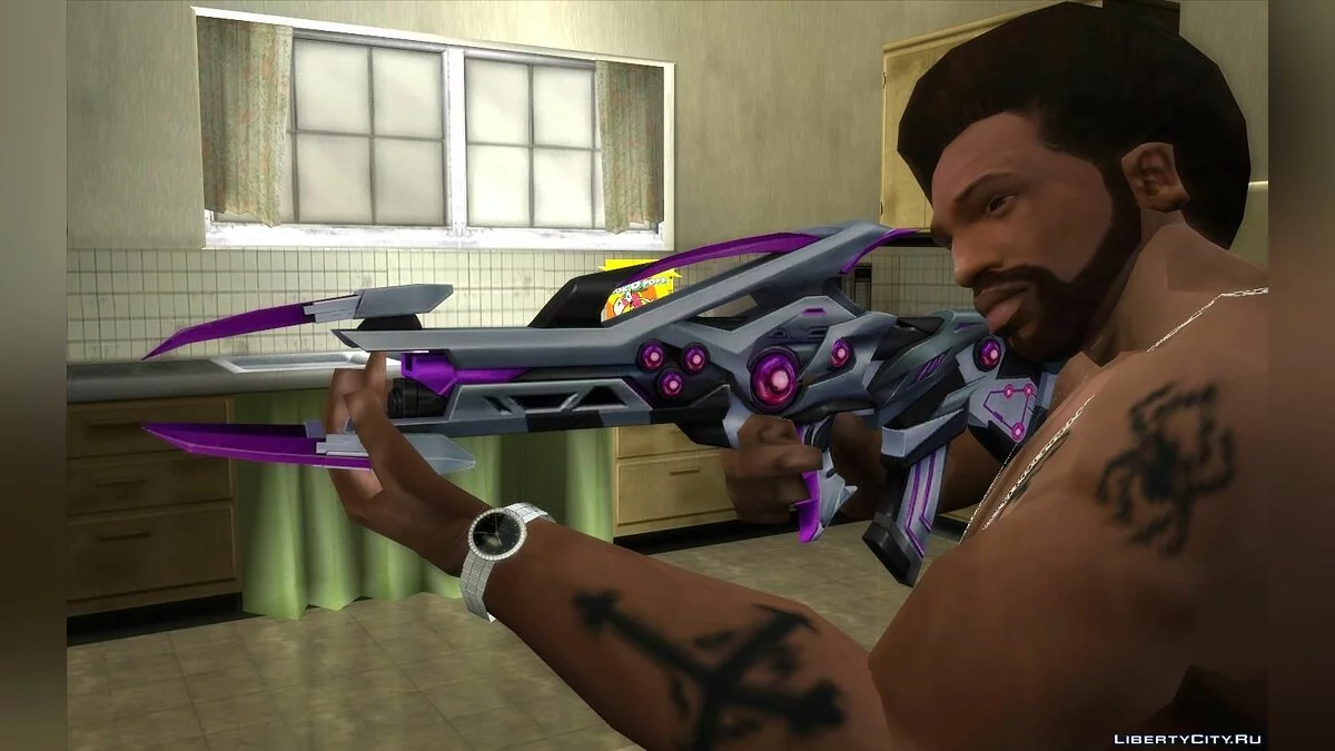 Famas Black Widow - Purple / GTA San Andreas