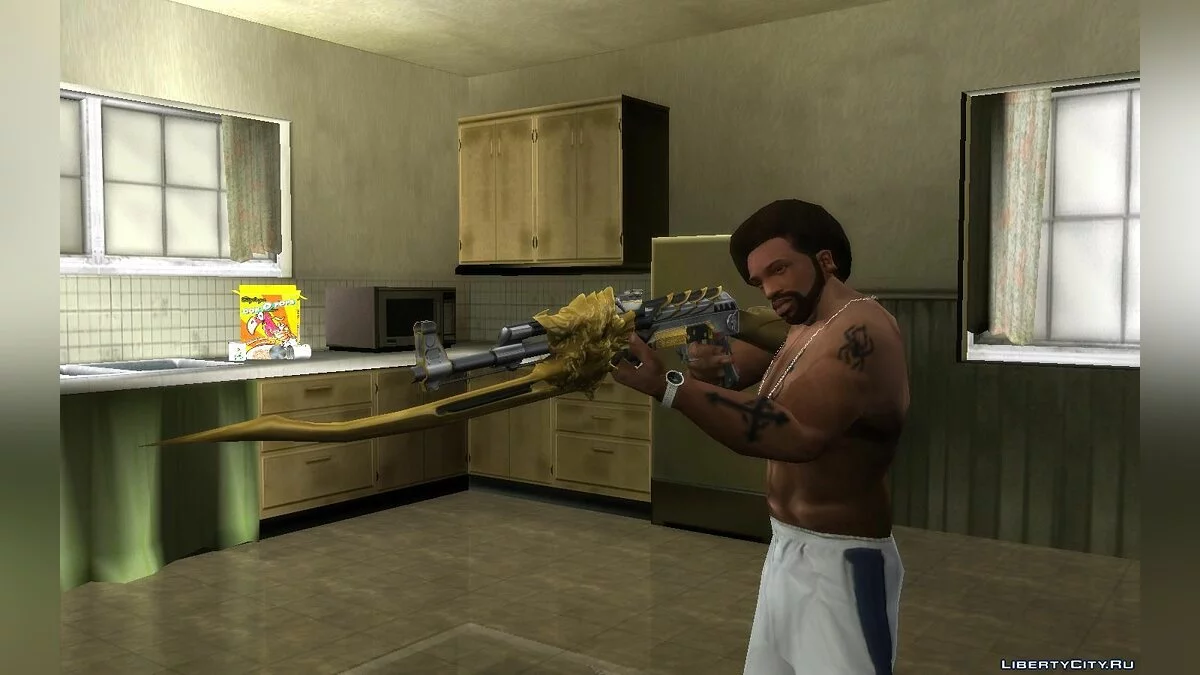 AK-47 Beast Imperial Gold And Black / GTA San Andreas