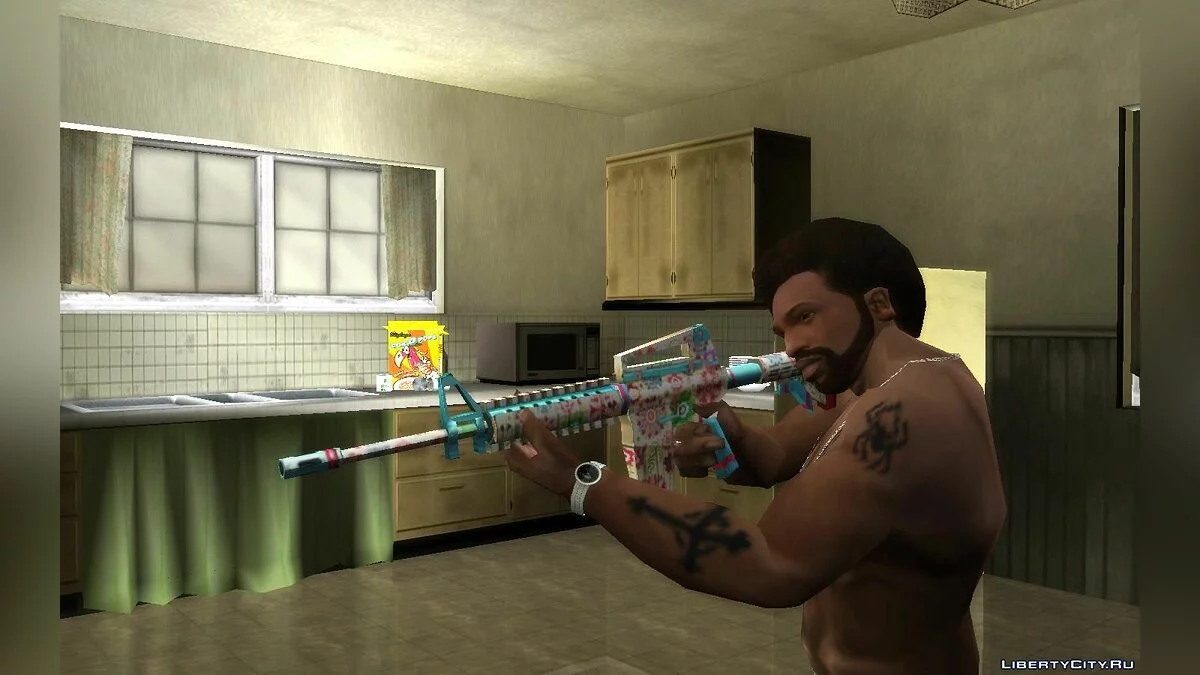 Flower M4A1 з гри SFPH Playpark / GTA San Andreas
