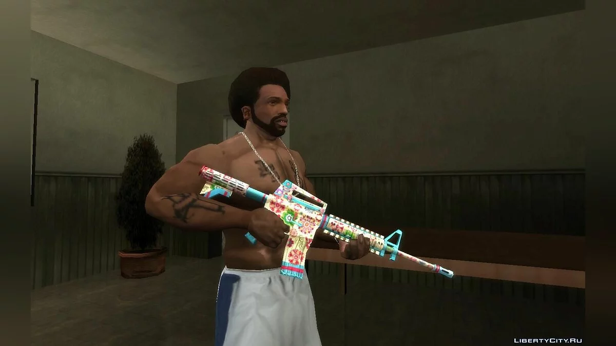 Flower M4A1 з гри SFPH Playpark / GTA San Andreas