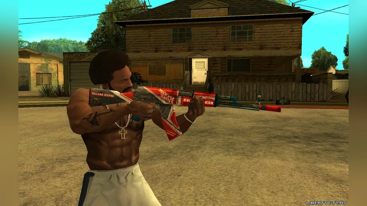 Red Thunder AK47 з гри SFPH Playpark / GTA San Andreas