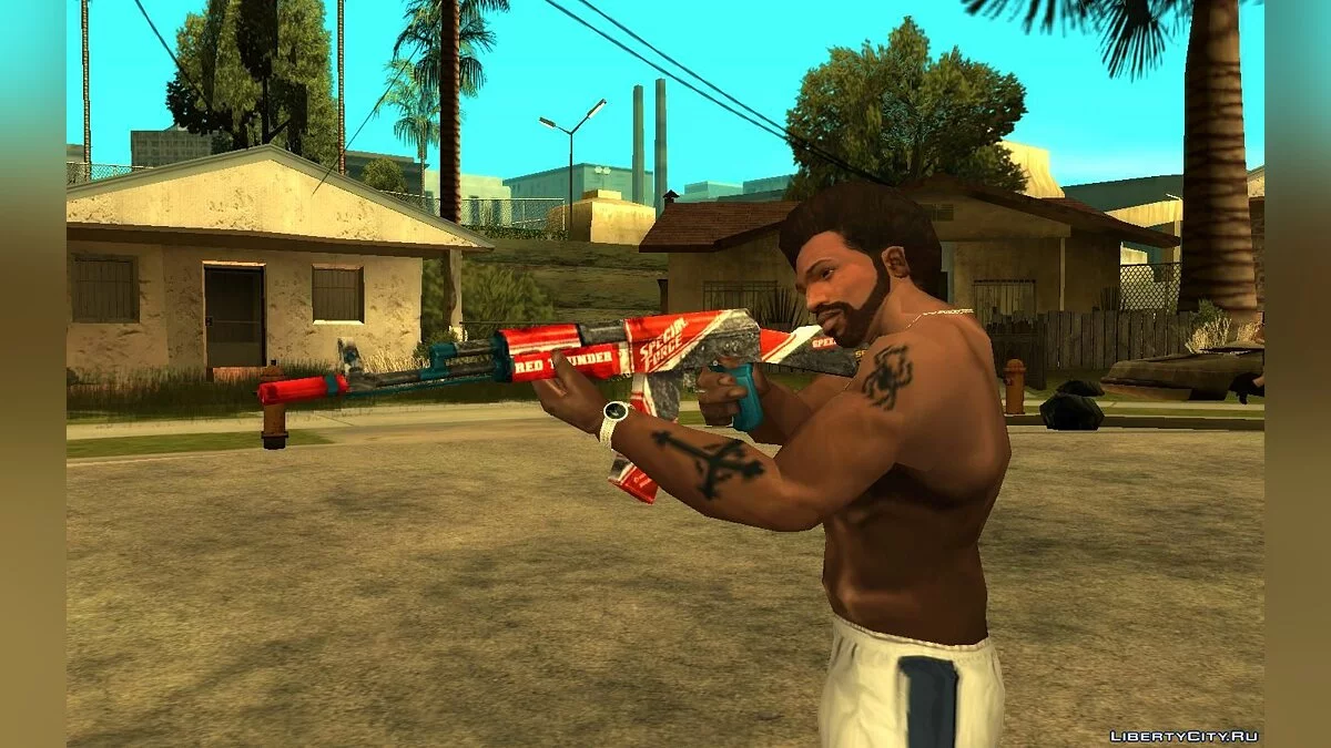 Red Thunder AK47 з гри SFPH Playpark / GTA San Andreas