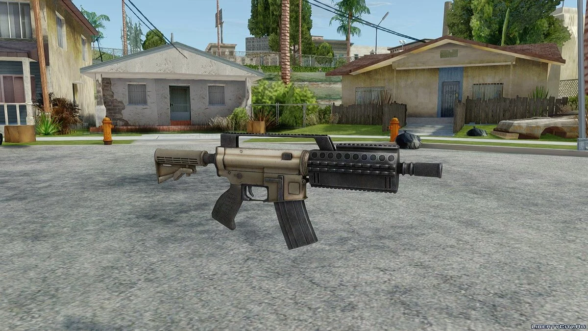 Автомат Assault Rifle з Batman Arkham Knight / GTA San Andreas