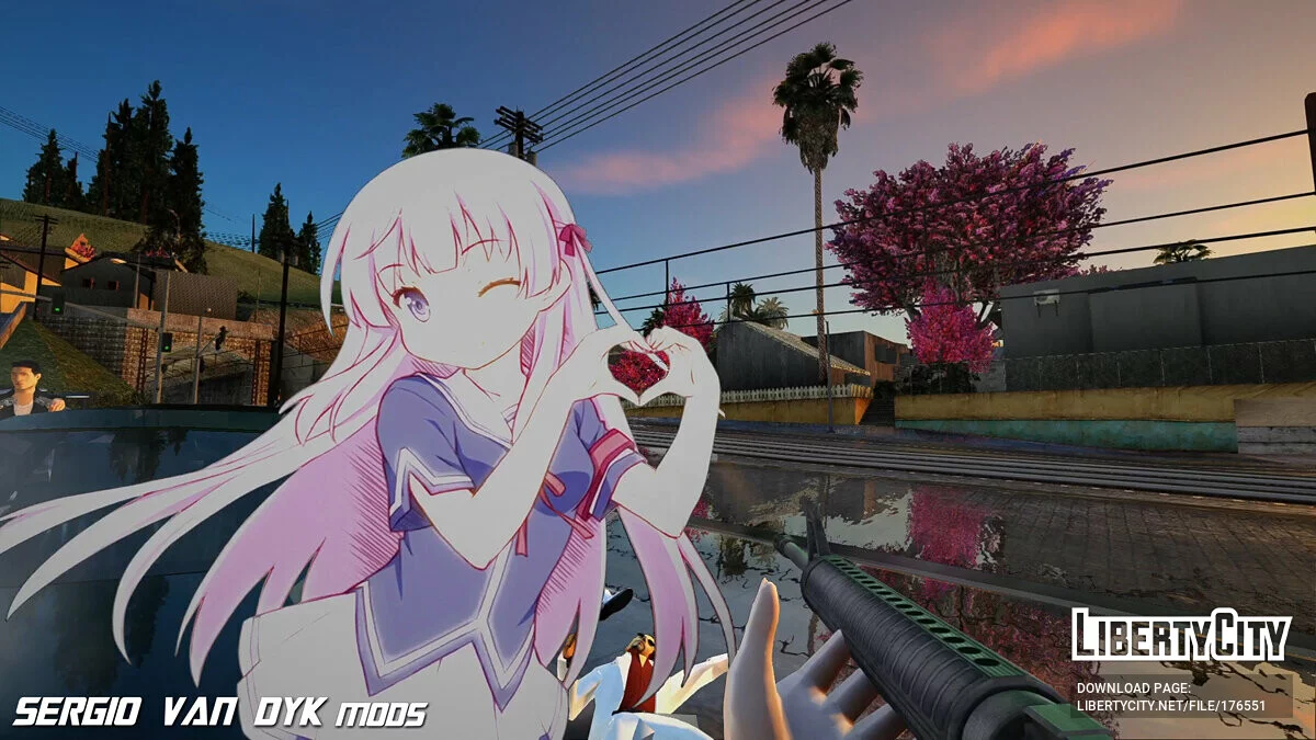 Ai Fuyuumi Waifu-Gun M16A4 مساعد / جي تي إيه سان أندرياس