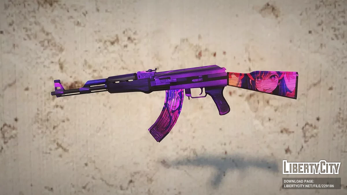 Skin AK-47 Ai Simple / GTA San Andreas