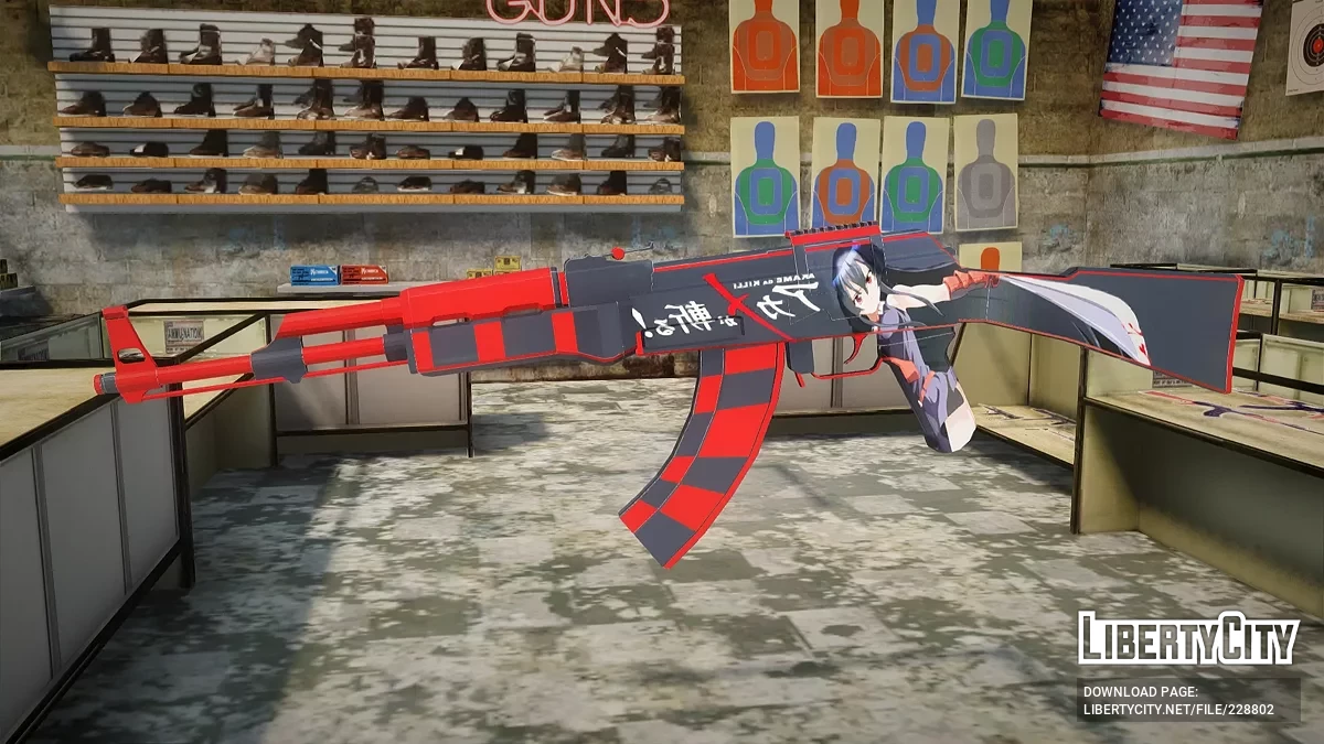 AK-47 Akame Простий Скін / GTA San Andreas