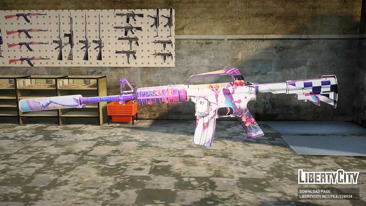 M4A1-S Вейпорвейв / GTA San Andreas