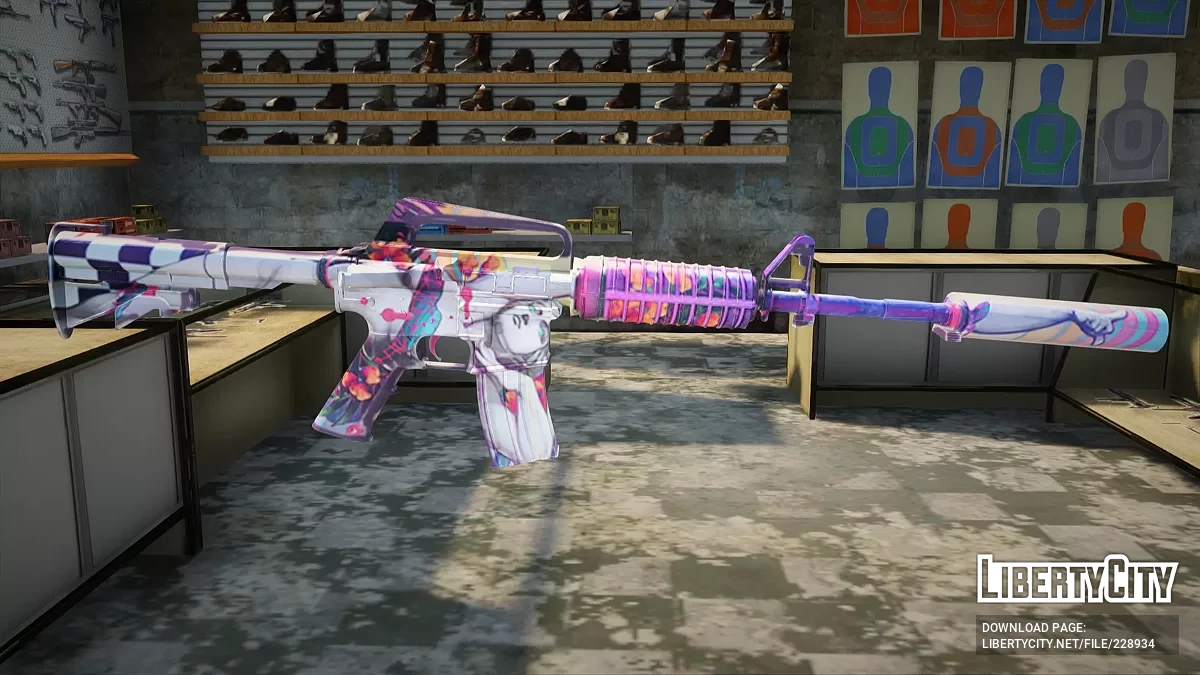 M4A1-S Вейпорвейв / GTA San Andreas