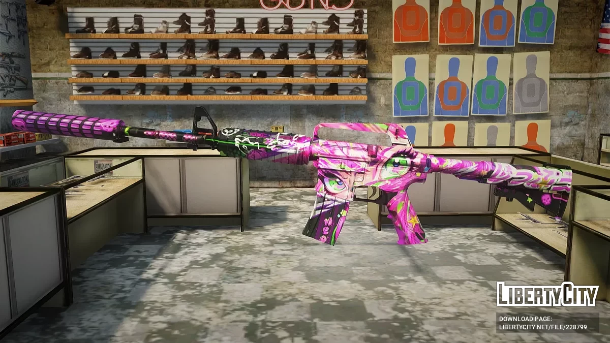 M4A1 Іскристий Погляд з Standoff 2 / GTA San Andreas