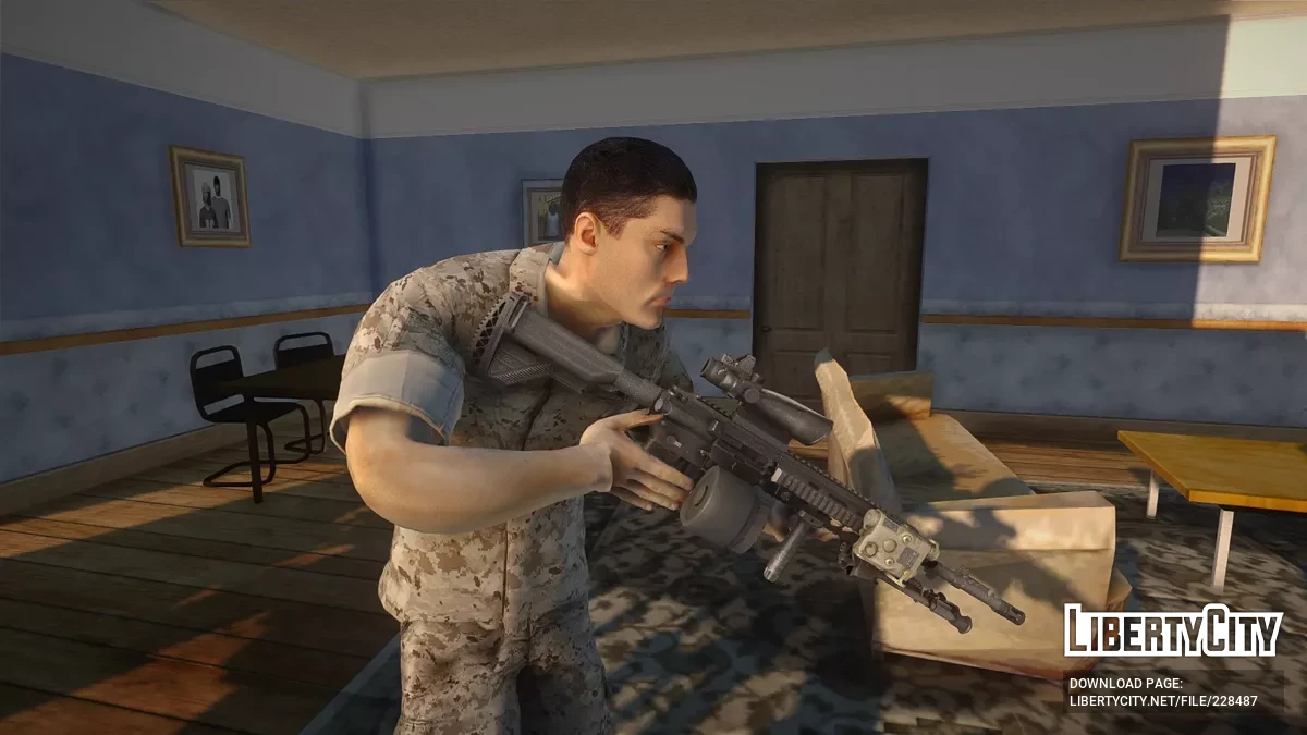 Німецька піхотна автоматична гвинтівка HK M27 / GTA San Andreas
