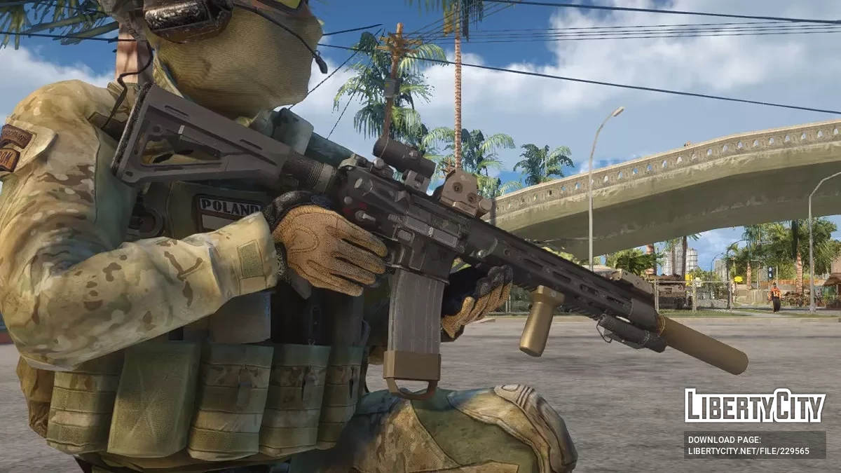 Німецька штурмова гвинтівка HK 416 MOD3 / GTA San Andreas