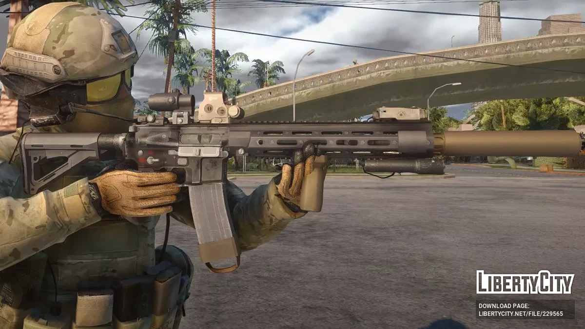 Німецька штурмова гвинтівка HK 416 MOD3 / GTA San Andreas