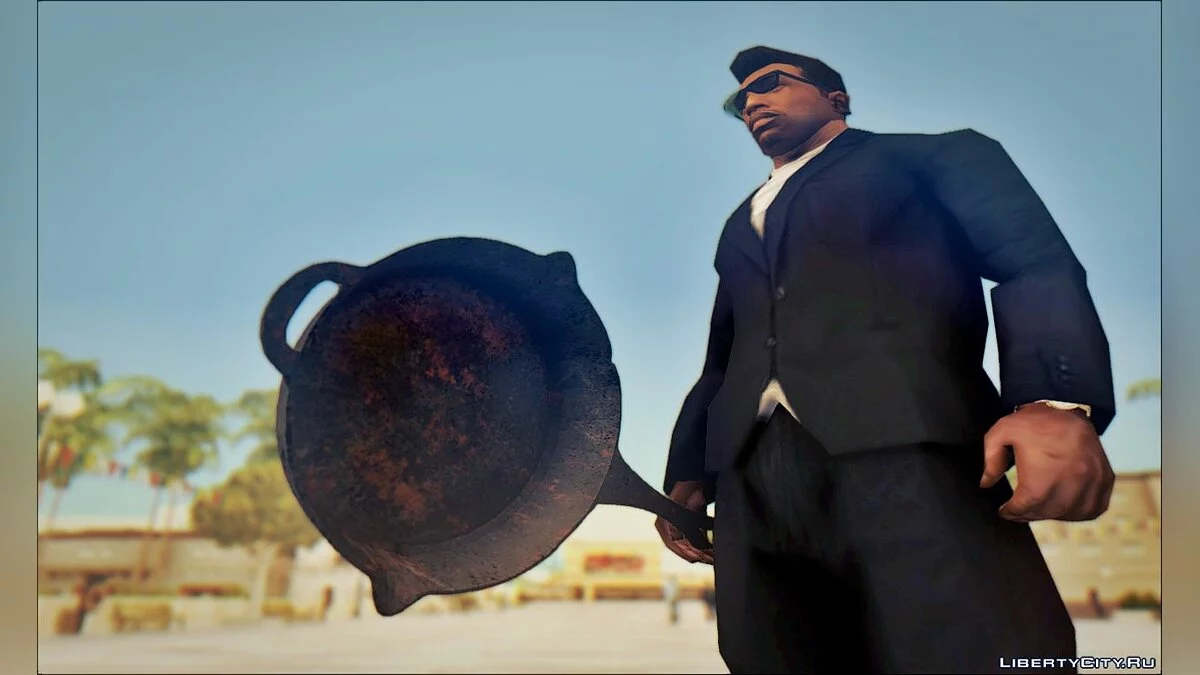 مقلاة من لعبة PUBG / جي تي إيه سان أندرياس