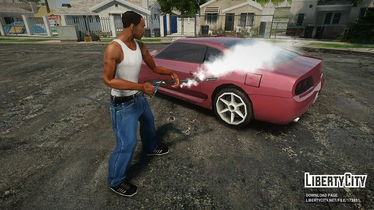 Pistole für Fahrzeugwäsche / GTA San Andreas