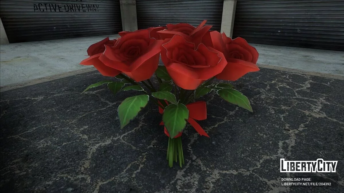 Два букета цветов и шарики ко Дню Святого Валентина / GTA San Andreas