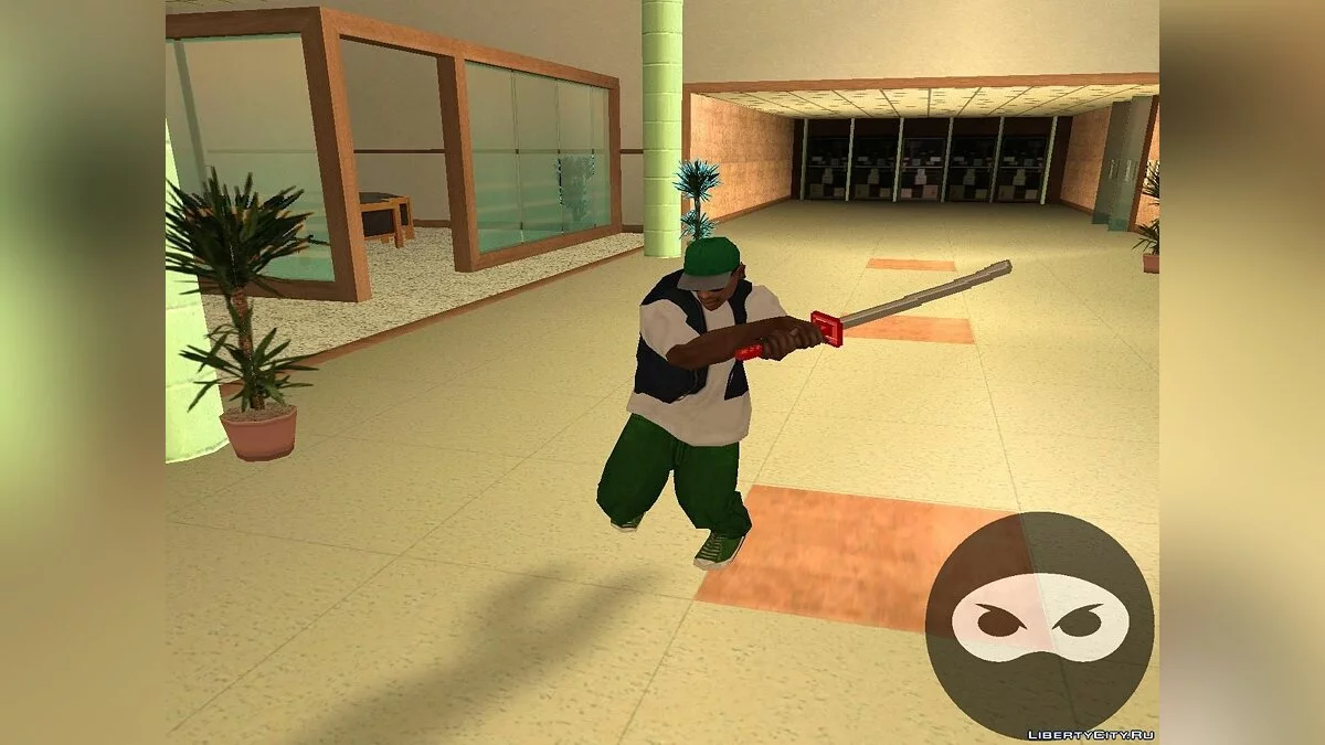 Катана в стиле Hotline Miami / GTA San Andreas