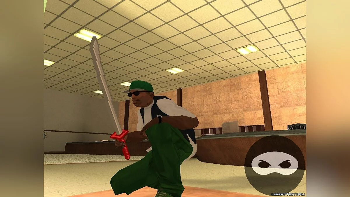 Катана в стиле Hotline Miami / GTA San Andreas