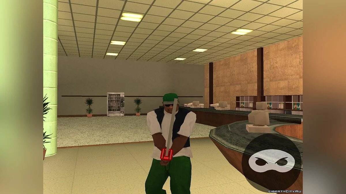 Катана в стиле Hotline Miami / GTA San Andreas