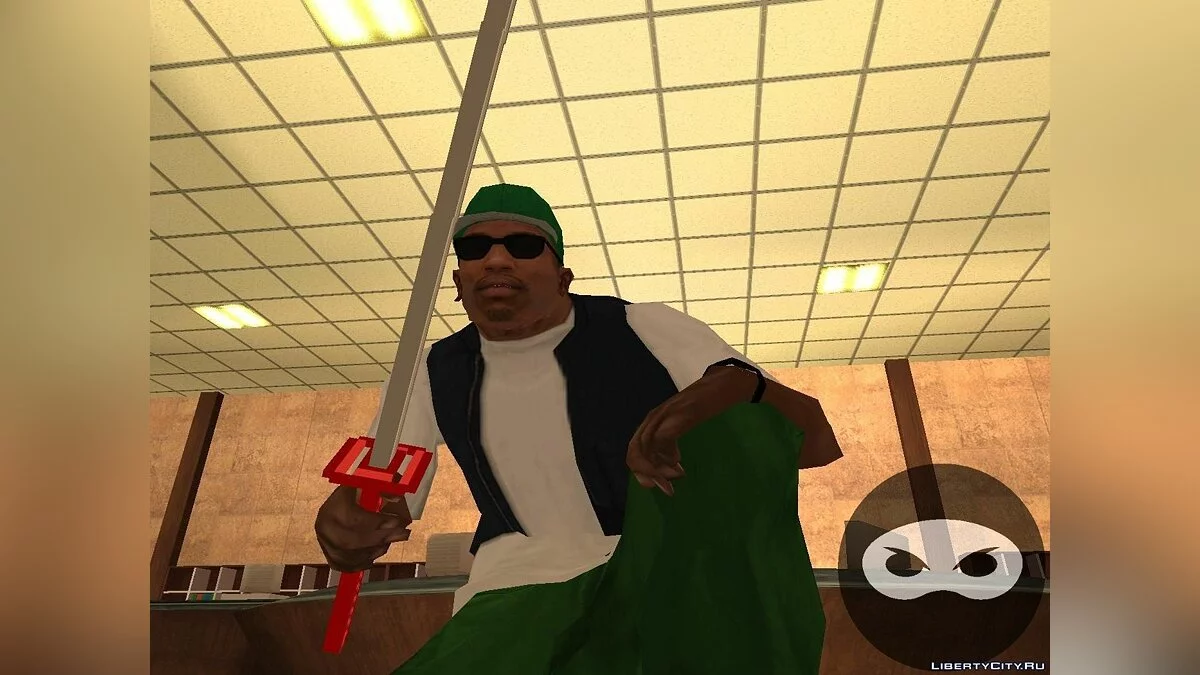 Катана в стиле Hotline Miami / GTA San Andreas