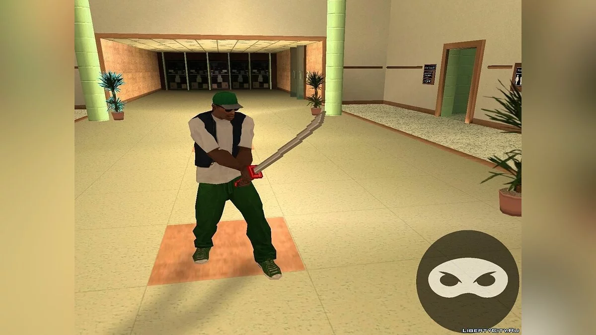 Катана в стиле Hotline Miami / GTA San Andreas