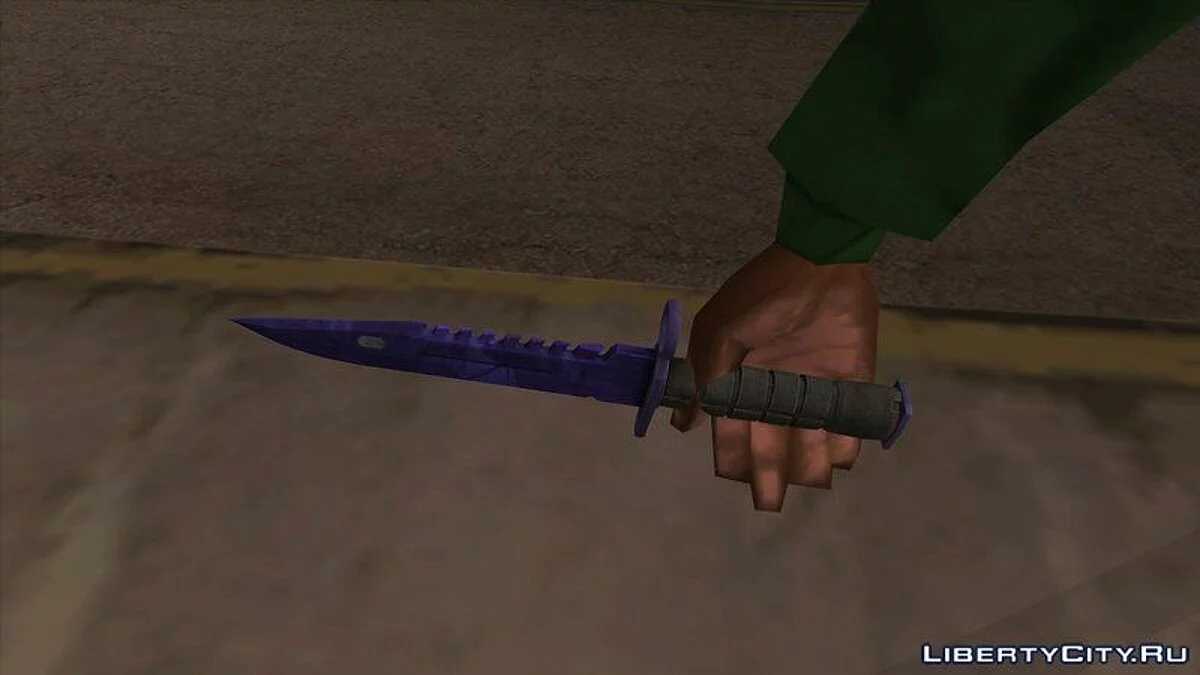 CS:GO M9 Багнет | Doppler Sapphire / GTA San Andreas
