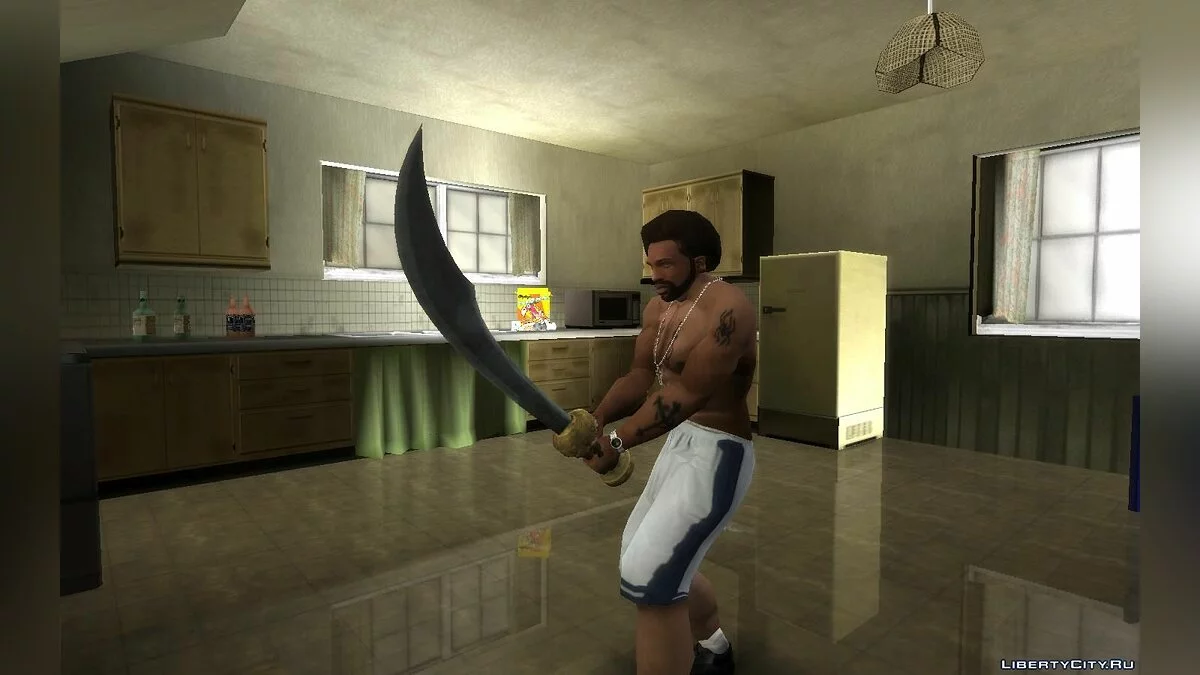 Pedang Scimitar dari Skyrim / GTA San Andreas