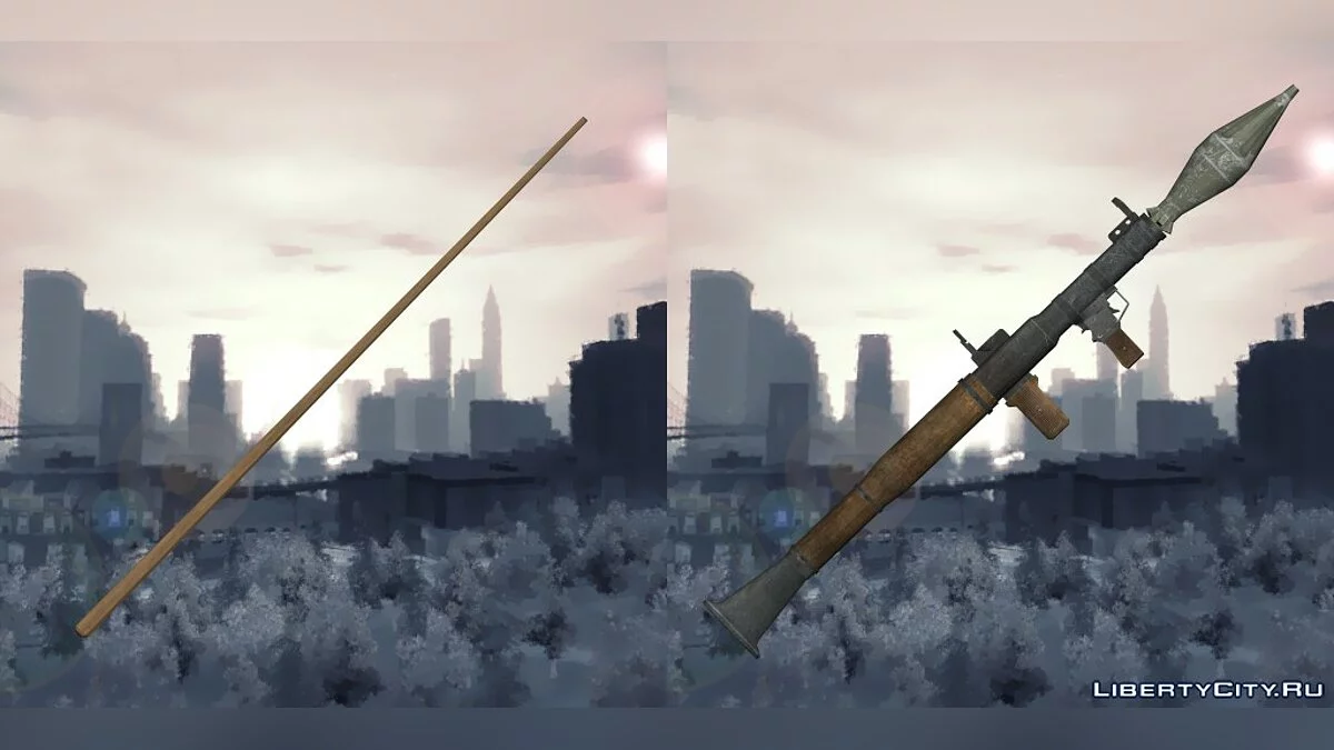 Paquete de armas de GTA 4 en GTA San Andreas / GTA San Andreas
