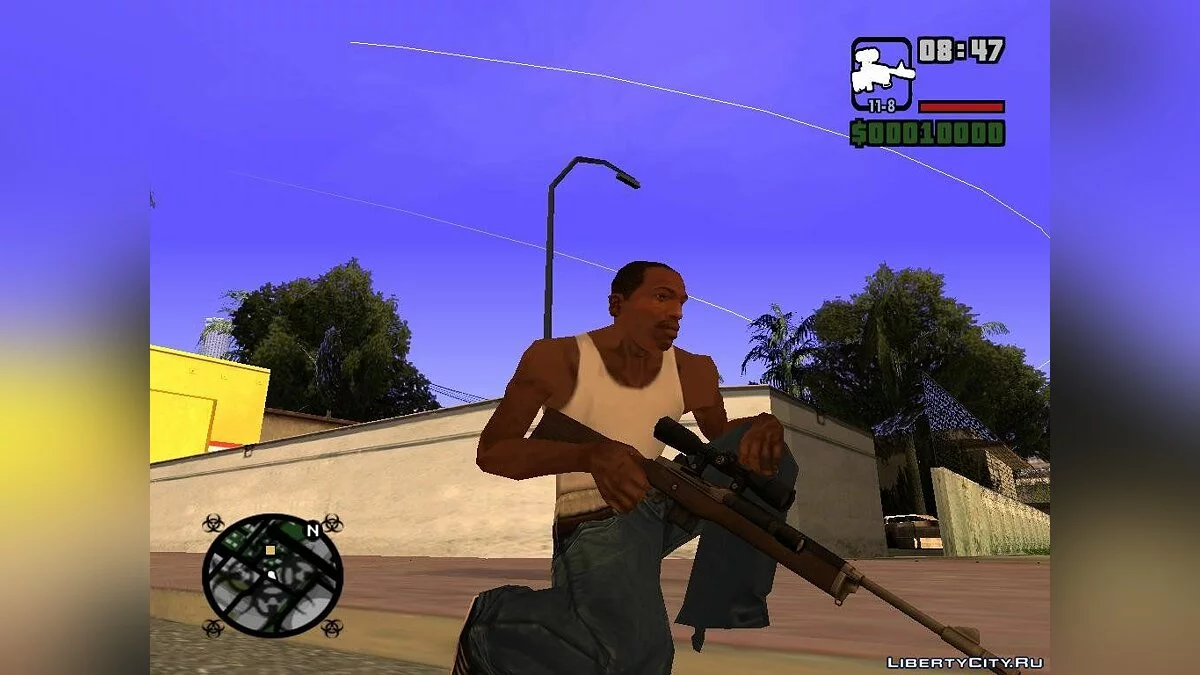 Faca e rifle de sniper / GTA San Andreas