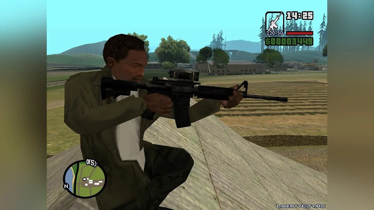 Waffenpaket des US-Teams aus Battlefield 2 / GTA San Andreas