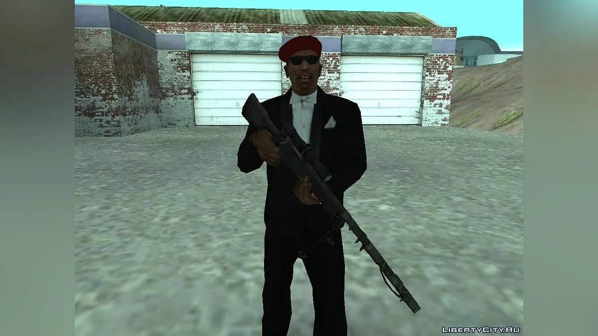 Pack of weapons of the EU team from Battlefield 2 / GTA San Andreas